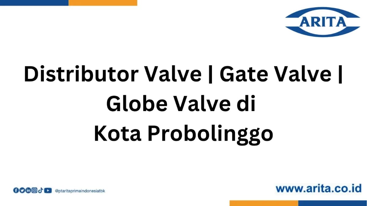 Distributor Valve | Globe Valve | Gate Valve di Kota Probolinggo
