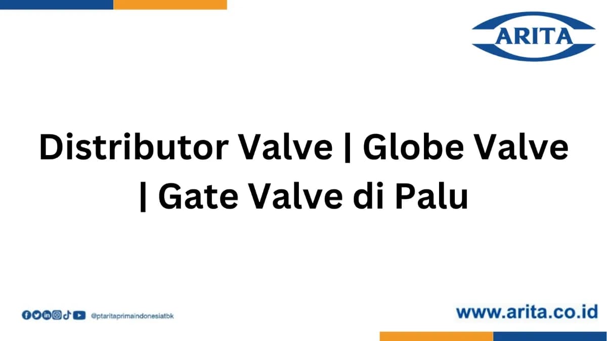 Distributor Valve | Globe Valve | Gate Valve di Palu