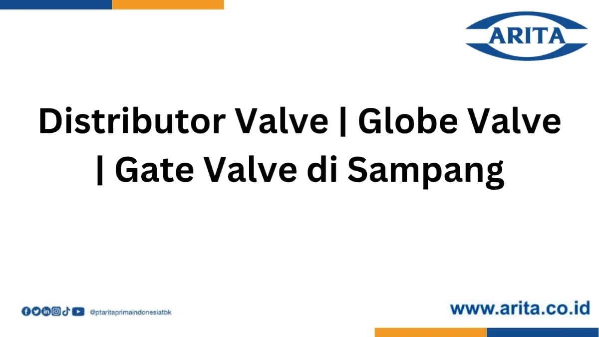 Distributor Valve | Globe Valve | Gate Valve di Sampang