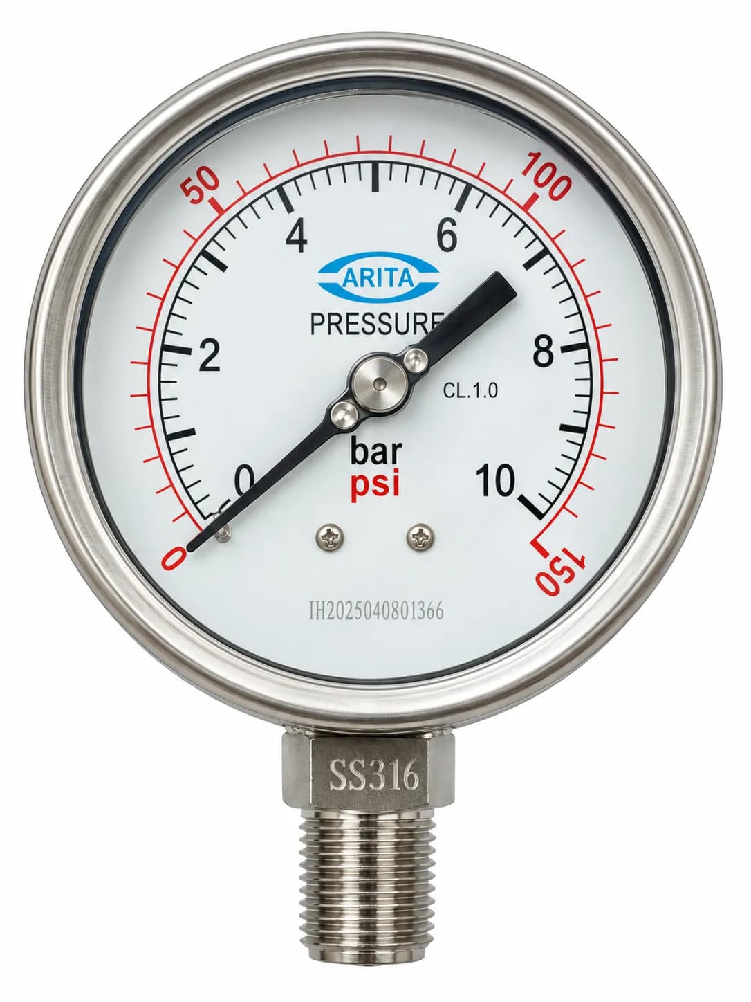 Pressure Gauge (Stainless Steel) image 2