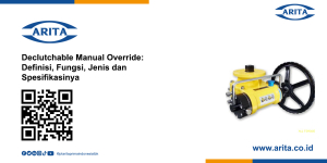 Declutchable Manual Override: Definisi, Fungsi, Jenis dan Spesifikasinya
